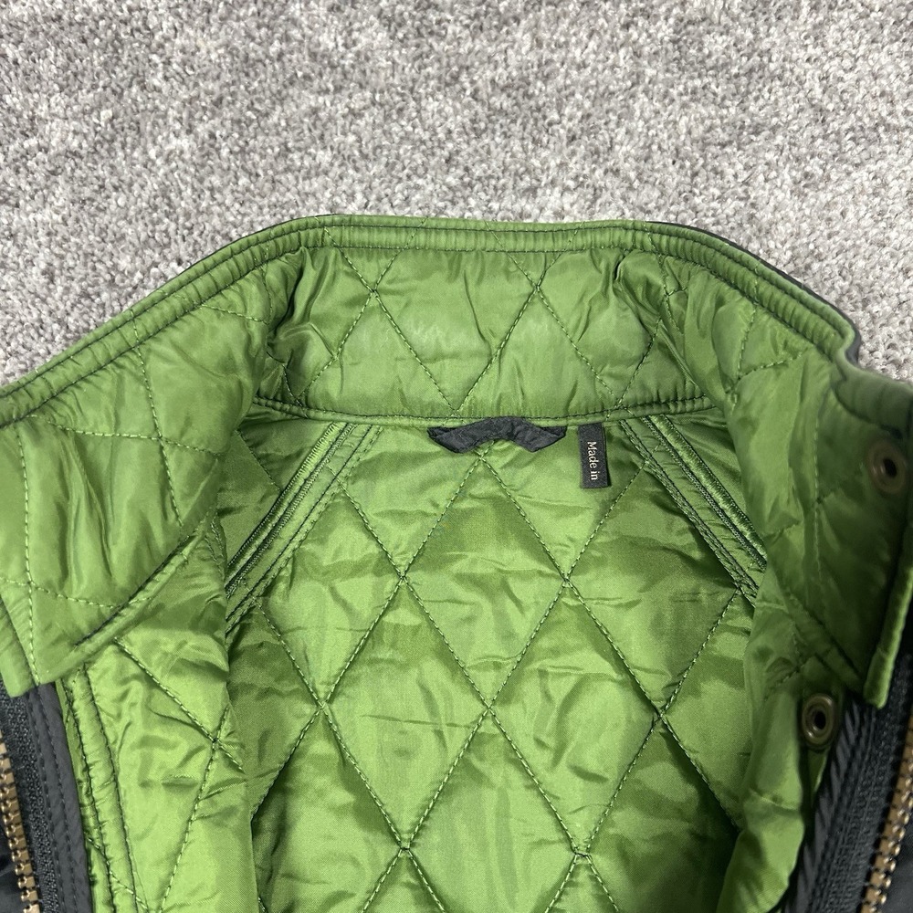 Barbour Summer Liddesdale Gilet Vest Womens 4 Black Diamond Quilted Insulated S - Picture 6 of 10